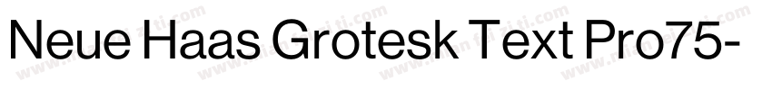 Neue Haas Grotesk Text Pro75字体转换